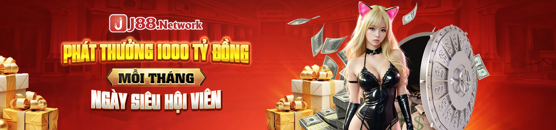 Hình ảnh một jackpot nổ hũ lớn tại goal123, với tiền vàng và ánh sáng rực rỡ tượng trưng cho chiến thắng.